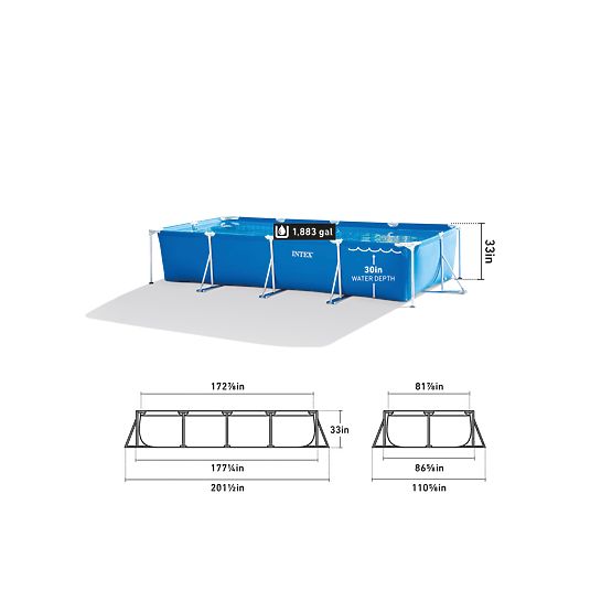 Záhradný bazén s rámom 450x220x84 7127L INTEX 28273