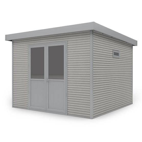 Záhradný domček Ardena 3x3 m 9 m², tmavošedý, kompozitné drevo, hliník, jednoduchá montáž