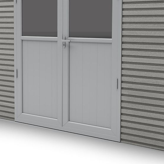 Záhradný domček Ardena 3x3 m 9 m², tmavošedý, kompozitné drevo, hliník, jednoduchá montáž