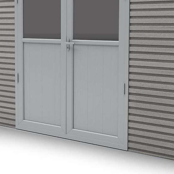Záhradný domček Ardena 4x3 m 12 m², tmavošedý, kompozitné drevo, hliník, jednoduchá montáž