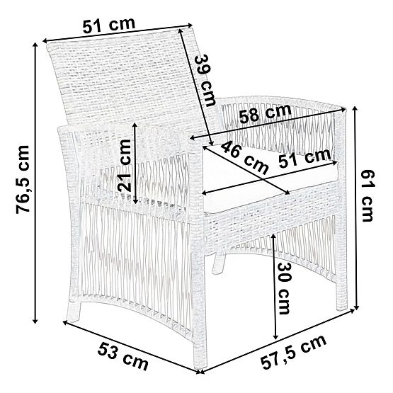 Záhradný nábytok sada KALINA sivá