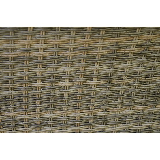 Záhradný nábytok z technoratanu (veľká 3-miestna pohovka + 2 kreslá + stolík) LARGO Sivá zmes