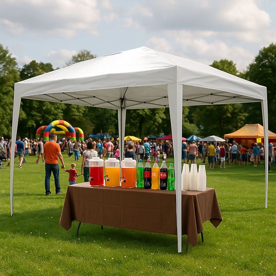 Záhradný pavilónový stan 3x3 m automaticky rozkladacia strecha do záhrady na terasu MultiGarden