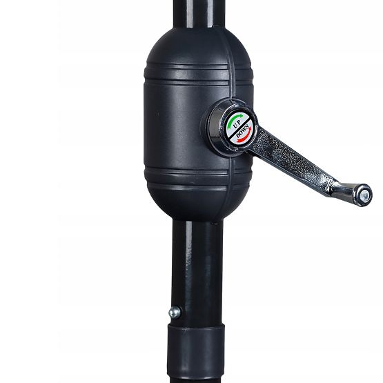 Záhradný polovičný slnečník na stenu na terasu 2,7m béžový