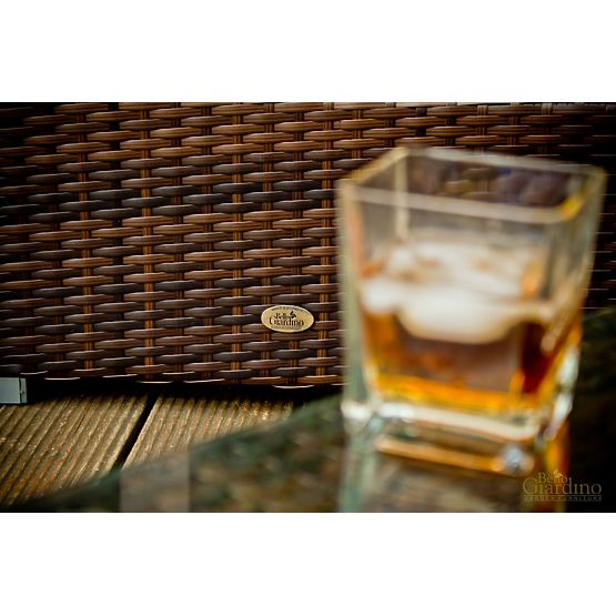 Záhradný puf z technoratanu