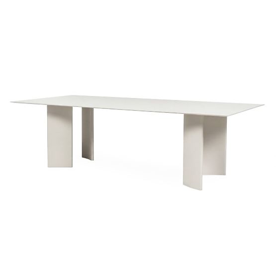 Záhradný set Amarello, stôl 220 cm + 6 stoličiek, hliníkový, svetlo béžový/zelený