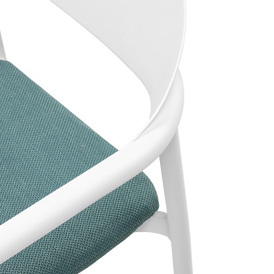 Záhradný set Marinelli, rozkladací stôl 230-300 cm + 8 stoličiek, hliník, biely