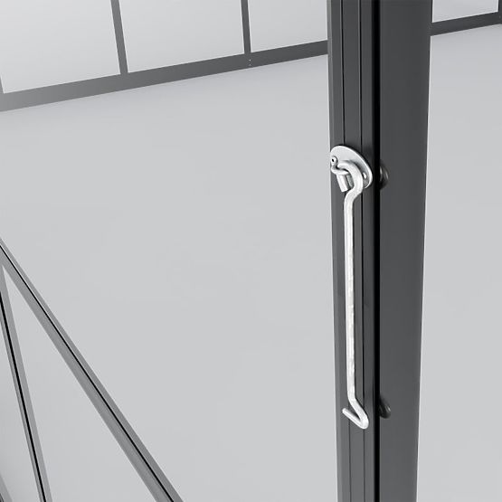 Záhradný skleník ProGlass Classic Compact 7,7 m² so základom, tvrdené sklo 4 mm, hliník