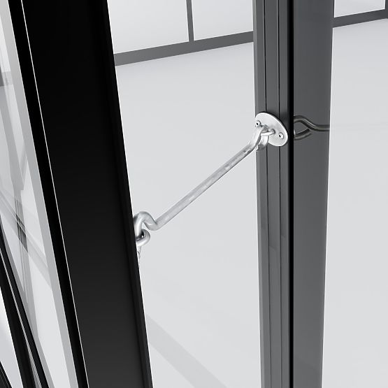 Záhradný skleník ProGlass Classic Compact 7,7 m² so základom, tvrdené sklo 4 mm, hliník