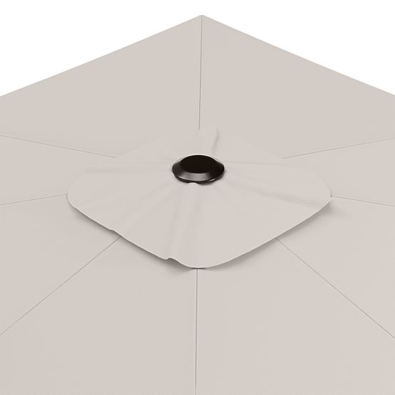 Záhradný slnečník na výložníku Shade 4x3 m s obalom, otočný 360°, béžový