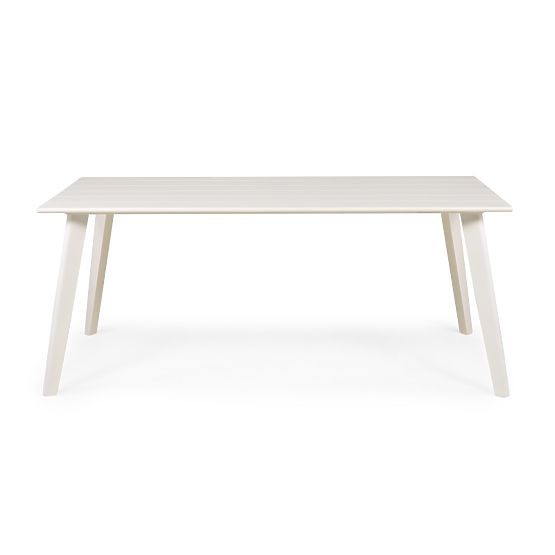 Záhradný stôl Piretto 180 cm, hliník, biely