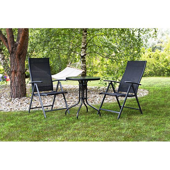 Záhradný stolík 60cm tvrdené sklo stôl na záhradu terasu balkón