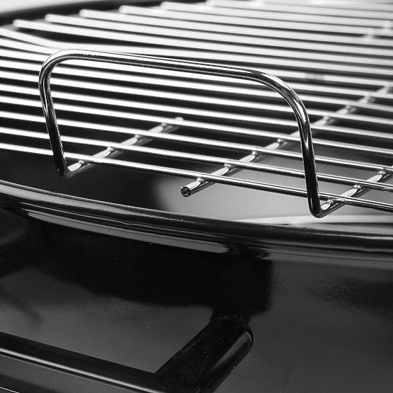 Záhradný uhlíkový gril RUND čierny