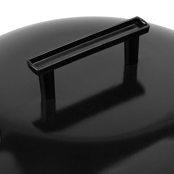 Záhradný uhlíkový gril RUND čierny