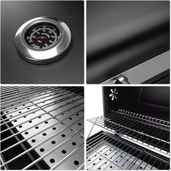 Záhradný uhlíkový gril s poklopom MEJOR