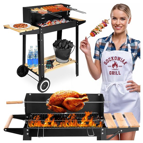Záhradný uhlový gril PARIL na kolieskach
