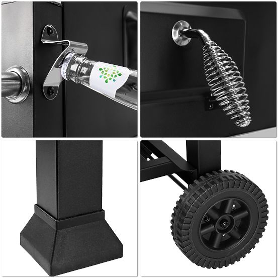 Záhradný uhlový gril VULCAN s liatinovým roštom