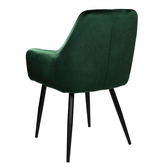 Zamatová stolička ATLANTA VELVET tmavozelená