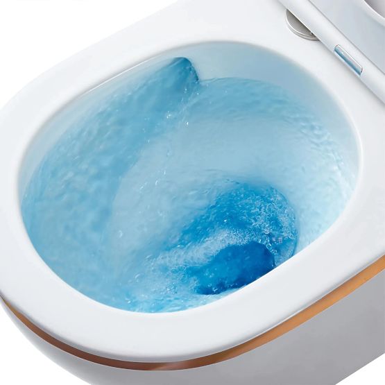 Závesná WC misa Rea Carlo Mini Tornado GOLD EDGE