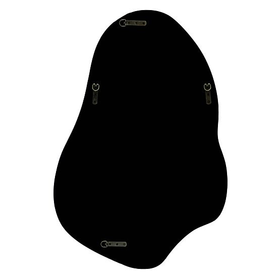 Závesné zrkadlo Maluma, červené, lesklé