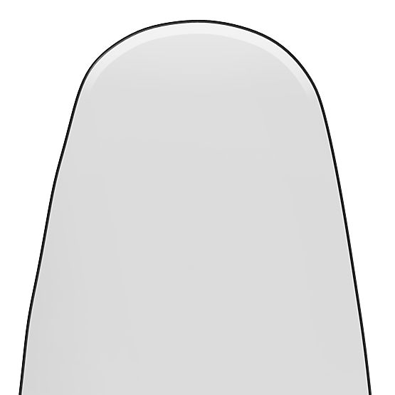 Závesné zrkadlo v čiernom ráme Frivatti, 55x150 cm, nepravidelný tvar