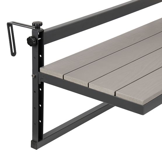 Závesný balkónový stolík AGATTI BIS STONEWOOD