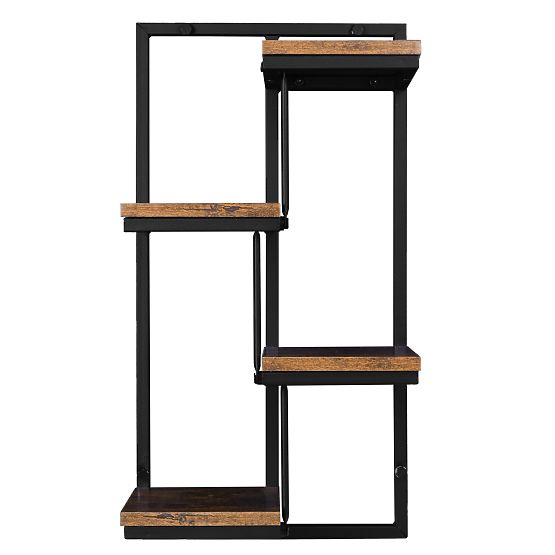 Závesný kvetináč čierny Hagart Rustic starý dub