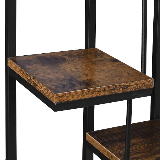 Závesný kvetináč čierny Hagart Rustic starý dub