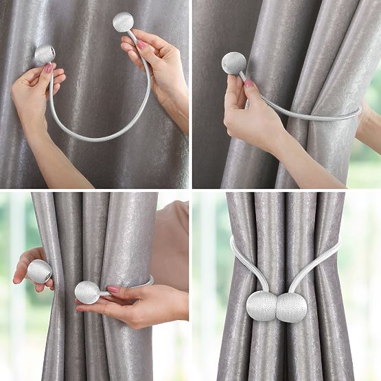 Závesy - doplnky TORONTO farba svetlomodrá ameliahome