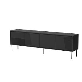 ABI TV stolík čierny mat / čierny mat, Halmar