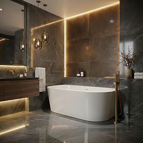 Akrylátová nástenná vaňa OLIMPIA 150 cm