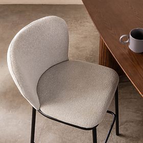 Barová stolička Yasmin II, ecru/čierne nohy, lectus