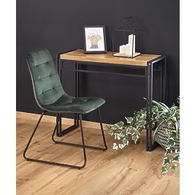 BOLIVAR KN1 konzola dub zlatý / čierny (1p=1ks), Halmar