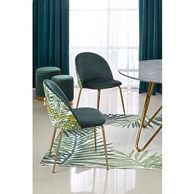 BONELLO stôl, doska - sivý mramor, nohy - zlaté (2p=1ks)