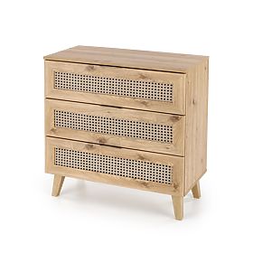 BORNEO KM-2 komoda dub artisan/čierna
