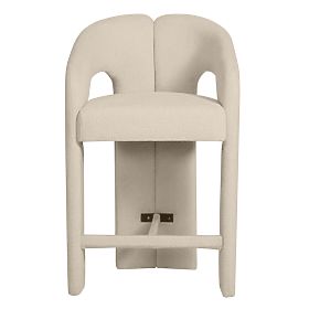 Čalúnená barová stolička Castelo béžová