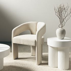 Čalúnená stolička Castelo béžová