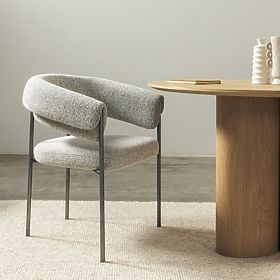 Čalúnená stolička Portia sivá, lectus