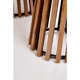 CARINA konferenčný stolík béžový mramor / orech (2p=1ks), Halmar