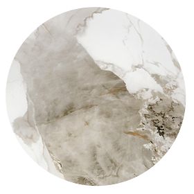 CECILIA_S konferenčný stolík biely mramor / sivý / zlatý (2p=1ks)