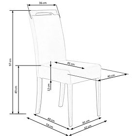 CLARION stolička dub medový / poťah: RIVIERA 91 (1p=2ks)