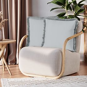 Dekoračný povlak na vankúš CLEAR šedý s potlačou boho velvet 45x45 ameliahome