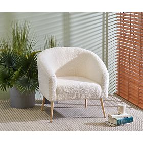 Dizajnové kreslo GRIFON - krémové, Halmar