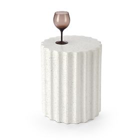 FARA konferenčný stolík kompozit - oxid horečnatý, biely (1p=1ks), Halmar