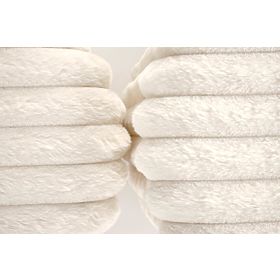 FIDO sada 2 pufov, krémová / zlatá (1p=1sada)