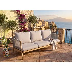 Hliníková záhradná pohovka BLANDO - veľká 3miestna, 186 cm