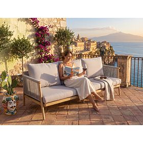 Hliníková záhradná pohovka BLANDO - veľká 3miestna, 186 cm