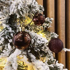 HNEDÉ VIANOČNÉ GULE 34 KS SYSD1688-038