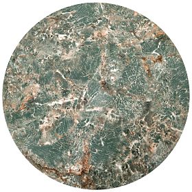 INES sada 2 stolíkov, zelený mramor / čierna (1p=1set), Halmar