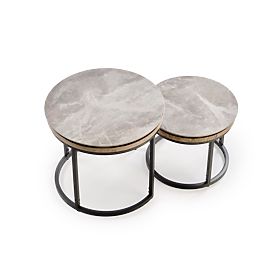 ITAKA sada 2 lavíc, popolavý mramor / grafitový (1p=1ks)